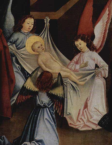 Friedrich Herlin Geburt Christi, Anbetung des Christuskindes Sweden oil painting art